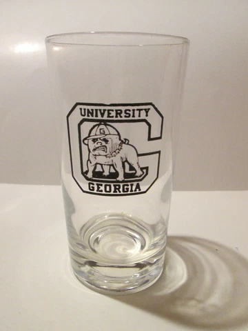 Vintage University of Georgia Highball Glass Baseball Junkyard Dawg Cover