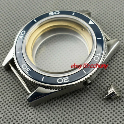 41mm Ceramic bezel watch Case fit ETA 2836,DG2813/3804,Miyota 8205/8215 P643 - Image 1 of 4