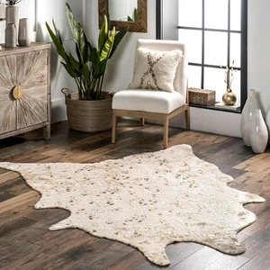 Iraida Animal Print Shaped 5X7 Area Rug for Living Room Bedroom Dining Room Kitc - Picture 1 of 12