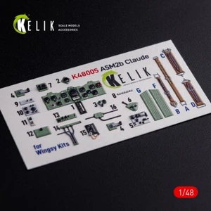 A5M2B Claude interior 3D Decals for WingsyKits kit Scale 1:48 KeliK K48005 - Imagen 1 de 6