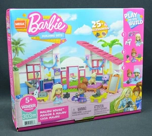 Mattel GWR34 Mega Construx Barbie Malibu House set costruzione casa 303 pezzi NUOVO IMBALLO ORIGINALE - Foto 1 di 9