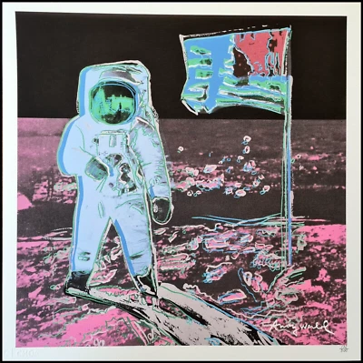 ANDY WARHOL * Moonwalk * lithograph * 50x50 cm * limited # 132/500 CMOA signed - Bild 1 von 4