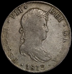 Mexico 1813 Silver 8 Reales KM# 111 good Fine - Picture 1 of 2