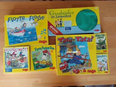 Großes Haba Spiele Kinder Konvolut 8 Spiele alle vollständig - Bild 1 von 4