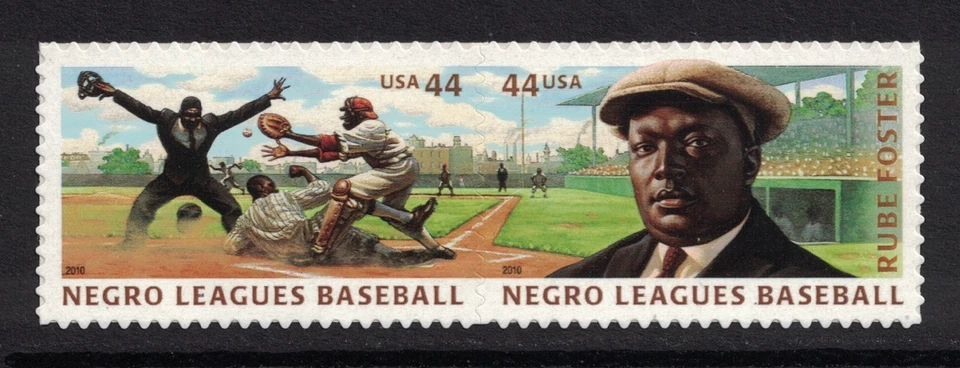 Scott 4465-4466- Negro Leagues Baseball- MNH (S/A) 44c 2010- unused mint pair - Image 1 of 1