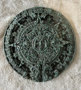 Azteca Maya Sol Piedra Calendario Pared Placa Arte Colgante 7" - Imagen 1 de 8