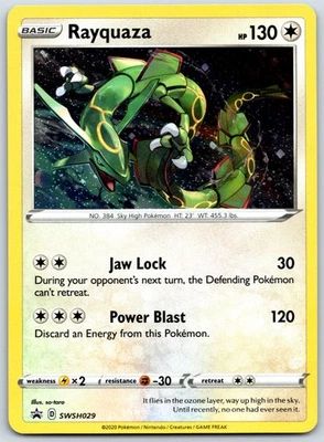 Rayquaza - SWSH029 SWSH: Sword & Shield Promo Cards - Promo NM Holo - Image 1 of 2