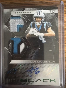 2025 Panini Black - Rookie Signature Materials Tetairoa McMillan #RSM-TMN... - Bild 1 von 2