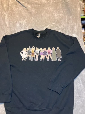 Taylor Swift Gildan Graphic Sweatshirt - Large Black Cotton Blend - Image 1 of 4