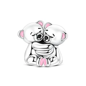 MULA Original 925 Sterling Silber Charme Umarmung Little Bear Fit Frauen Armband - Picture 1 of 6