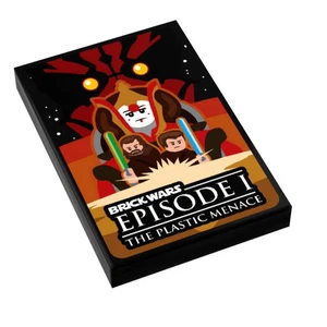 Brick Wars: The Plastic Menace (EP. 1) Movie Tile Cover (2x3 Tile) made using LE - Picture 1 of 1