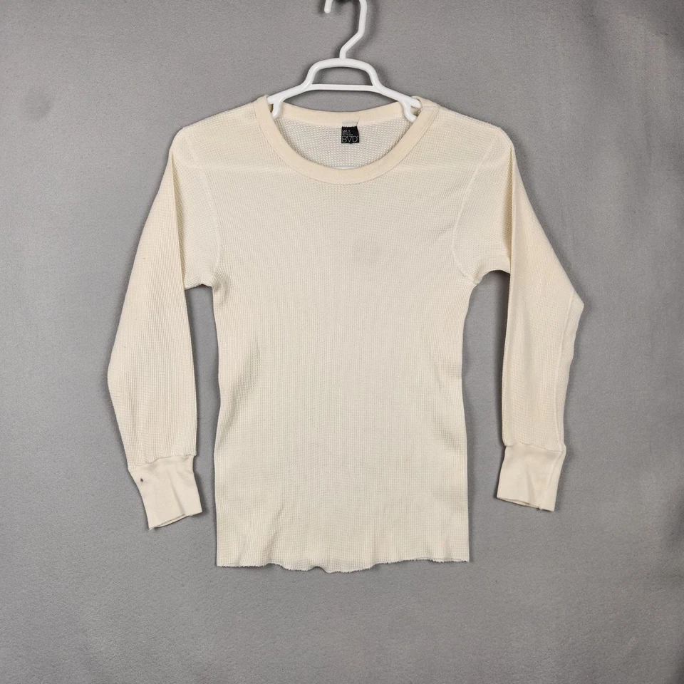 Camisa térmica vintage BVD para hombre grande L 42-44 tejido gofre manga larga EE. UU. 90 Foto 1 de 4