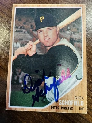 Firmado 1962 Topps #484 Dick Schofield Foto 1 de 2