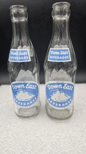 Botella de refresco ACL Down East Beverages Maine Coca-Cola embotellado 6 oz lote de 2 - Imagen 1 de 2