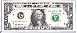 1999 $1 Federal Reserve Note Richmond **STAR** 1st Printing #E01820726* - Picture 1 of 2