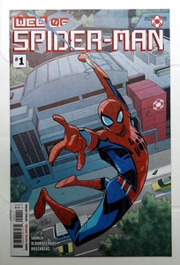 Marvel Comics Web of Spider-Man 2021 primera impresión primera aparición Harley Keener casi nuevo - Imagen 1 de 2