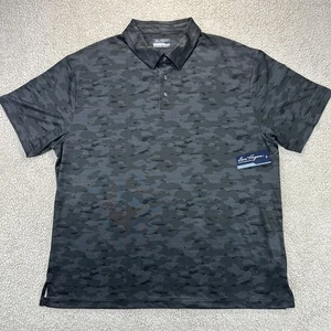 Neu mit Etikett Ben Hogan Medium schwarz Camouflage Kurzarm Performance Polo für Herren - Bild 1 von 12