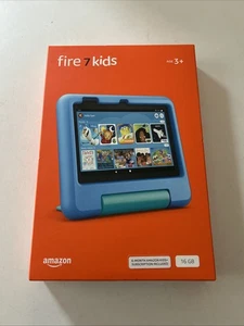 Fire 7 Kids Tablet, 7" Display, 16 GB, Blue new, sealed - Picture 1 of 3