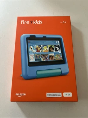 Fire 7 Kids Tablet, 7" Display, 16 GB, Blue new, sealed - Image 1 of 3
