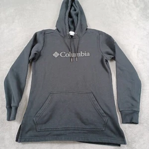 Columbia Sweater Womens Medium Black Hoodie Pullover Hooded Casual Sweatshirt - Picture 1 of 8