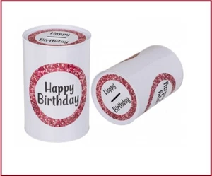 SPARDOSE-Happy-Birthday-Geburtstag-METALL-BLECH-SPARSCHWEIN-15x10cm - Bild 1 von 8