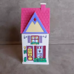 1993 Reader's Digest Gewürzglas Kunststoffhaus Eis Salon Behälter - Bild 1 von 6