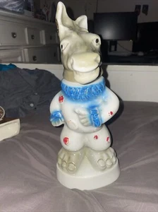 Vintage 1968 Jim Beam Trophy Clown Donkey Whiskey Bottle Decanter (Empty) - Picture 1 of 8