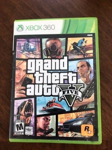 Funda original Microsoft Studios Xbox 360 Grand Theft Auto V 5 audiencia madura - Imagen 1 de 3