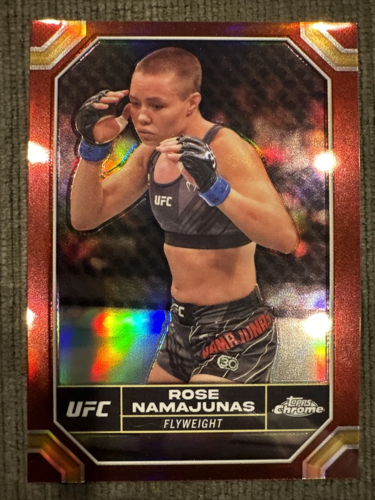 ROSE NAMAJUNAS #169  - 2024 Topps Chrome UFC - Magenta REFRACTOR HOBBY ONLY