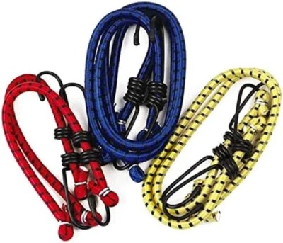 DIVCHI 6X  Bungee Cords Assorted Elastic - Feature Metal Hooks For Secure Tie - Image 1 of 4