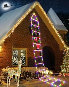 3M Leiter Lichterkette mit Weihnachtsmann 310 LED Weihnachtsbeleuchtung B1310 - Bild 1 von 9
