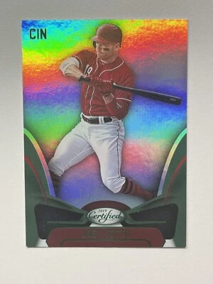 2019 Panini Certified Green #15 Joey Votto Cincinnati Reds Baseball Card - Image 1 of 2