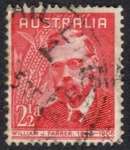 Australia Stamp Scott 213 Used 2 1/2p William J. Farrer 1948 - Picture 1 of 2