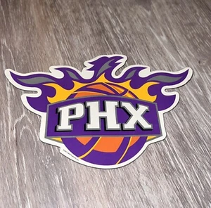 Phoenix Suns - Phoenix Suns NBA purple & orange Sunfire logo type Die-cut MAGNET - Picture 1 of 1