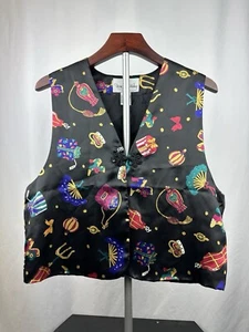Vintage Diane Von Furstenberg Women’s Perfume Themed Color Authority Vest Size S - Picture 1 of 3