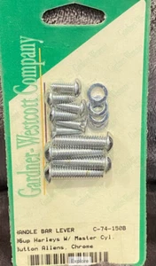 C-74-150B Gardner Westcott Handlebar Lever Kit 96-Up Harley w Master Cyl. U257 - Picture 1 of 3