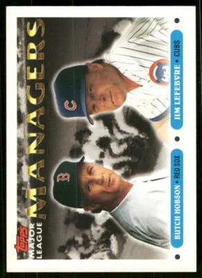 1993 Topps #502 Butch Hobson / Jim Lefebvre - Image 1 of 2