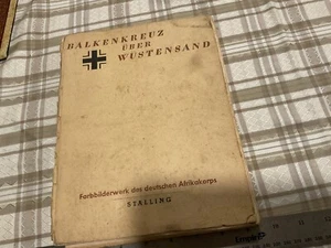 ORIGINAL WWII GERMAN AFRIKAKORPS BOOK - US BRINGBACK - Picture 1 of 7