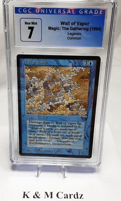 MTG - Legends - Wall of Vapor - Graded - CGC 7.0 - Vintage - Image 1 of 4