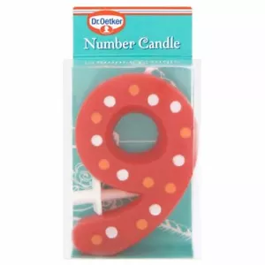 Dr. Oetker Kerze Nummer 9 - Bild 1 von 1