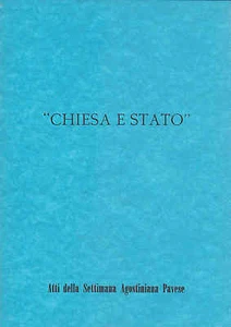 CHIESA E STATO - ATTI SETTIMANA AGOSTINIANA 1976 - Imagen 1 de 1