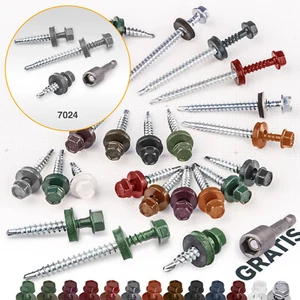 Trapezblech Schrauben RAL BIT inkl. Trapezblech Bohrschrauben selbstbohrend Dach - Bild 1 von 31