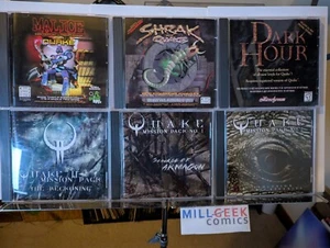 Mission Packs for Quake 1 & 2, Malice, Dark Hour, Shrak CD-ROM JD - Picture 1 of 13