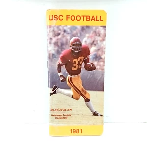 1981 USC Trojans College Football Media Guide Marcus Allen - Bild 1 von 2