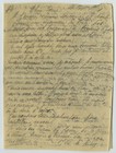Guerre 1914-18. Lettre écrite sur la toile d