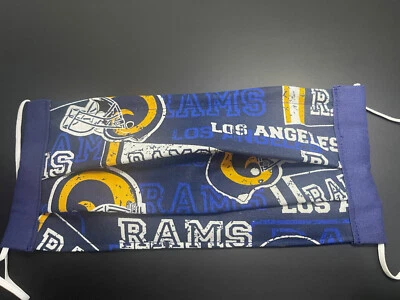 Los Angeles Rams face mask With Nose Wire Filter Pocket - Image 1 of 2
