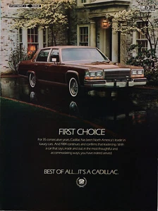 1984 Cadillac (Sedan deVille?) Standard-Size American Magazine Ad - Picture 1 of 1