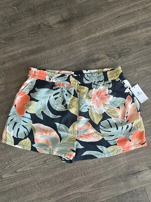 VOLCOM Shorts Womens Size M(8) BEACH BANDIT, Tropical All Over Print Viscose - Image 1 of 4