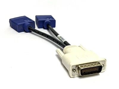 Pack of 5 HP 338285-008 DMS-59 to Dual VGA Video Monitor Splitter Cable Adapter - Image 1 of 2