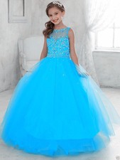 Party Prom Birthday Dress Tulle Flower Girl Kid Pageant Dance Ball Gown Princess